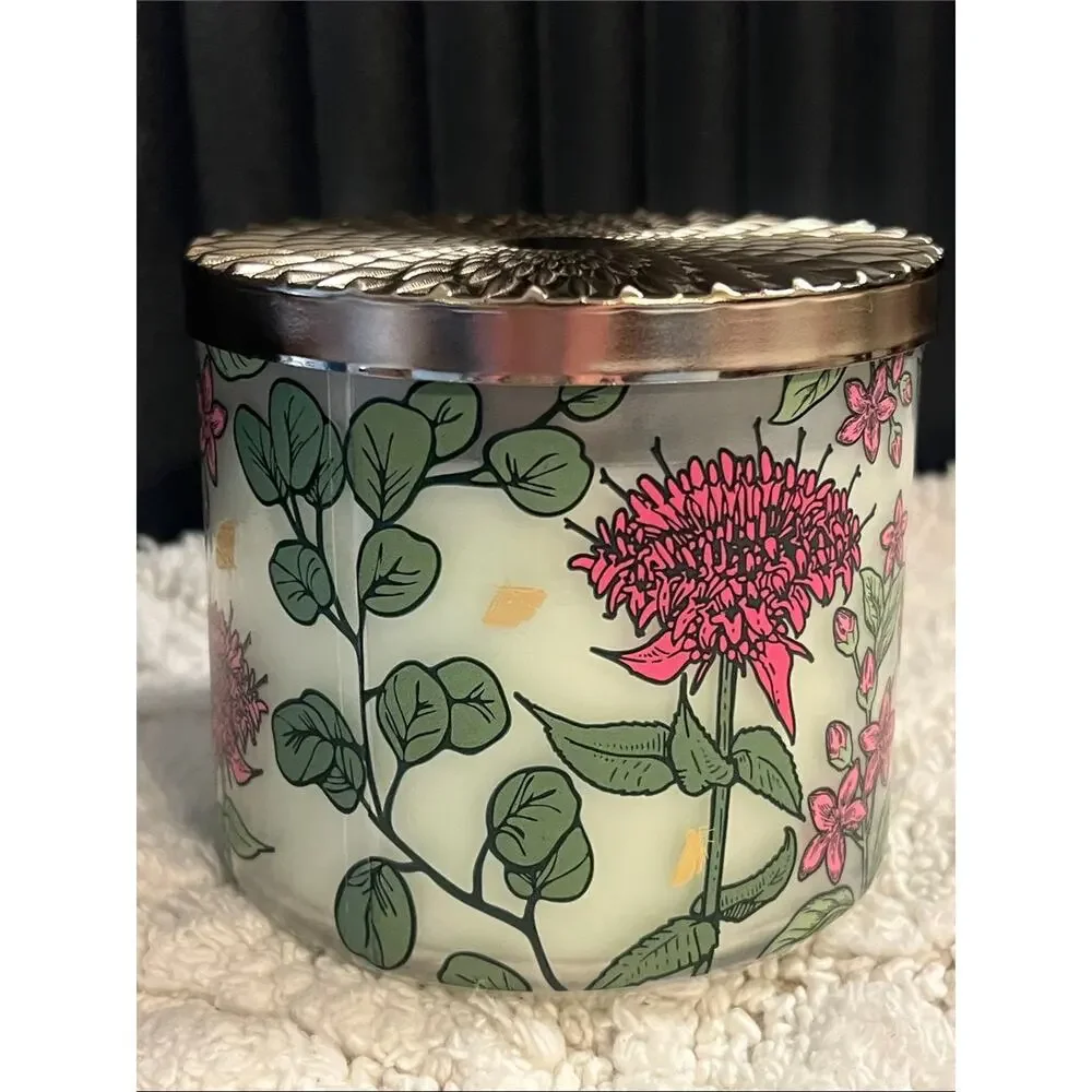 Bath & Body Works BERGAMOT & BIRCH Black Amber Soy 3-Wick Jar Candle 14.5 oz